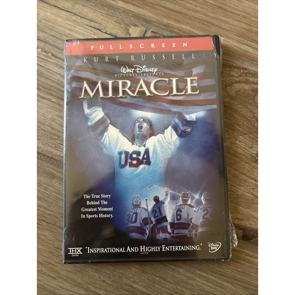 Disney's MIRACLE (DVD 2-Disc) Full Screen Olympics Hockey Kurt Russell 2004 New